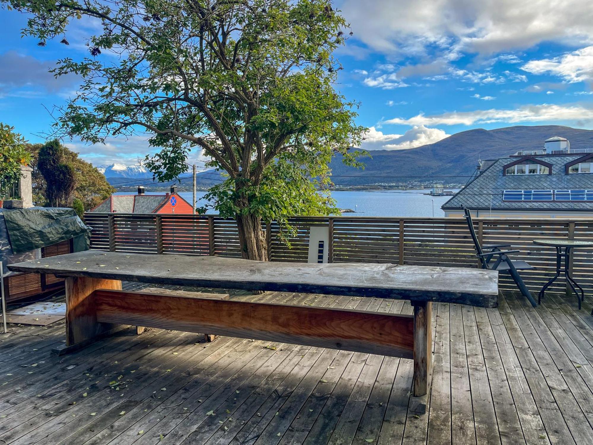 Two-Bedroom City Apartment With Fire Place, Free Parking And Fjordview Terrace - Calm And Central Ålesund Esterno foto